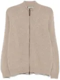 Canali zip-up cardigan - Brown