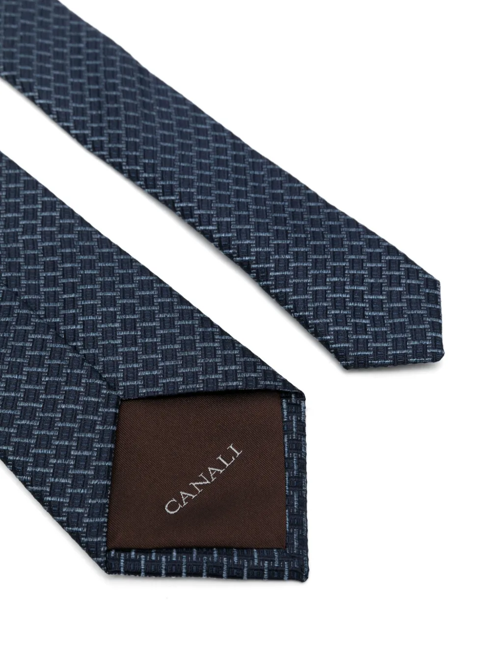 Canali Zijden stropdas - Blauw