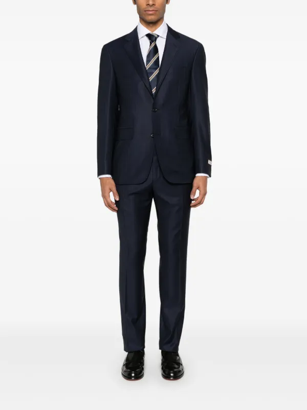 Canali シングルスーツ | ブルー | FARFETCH JP