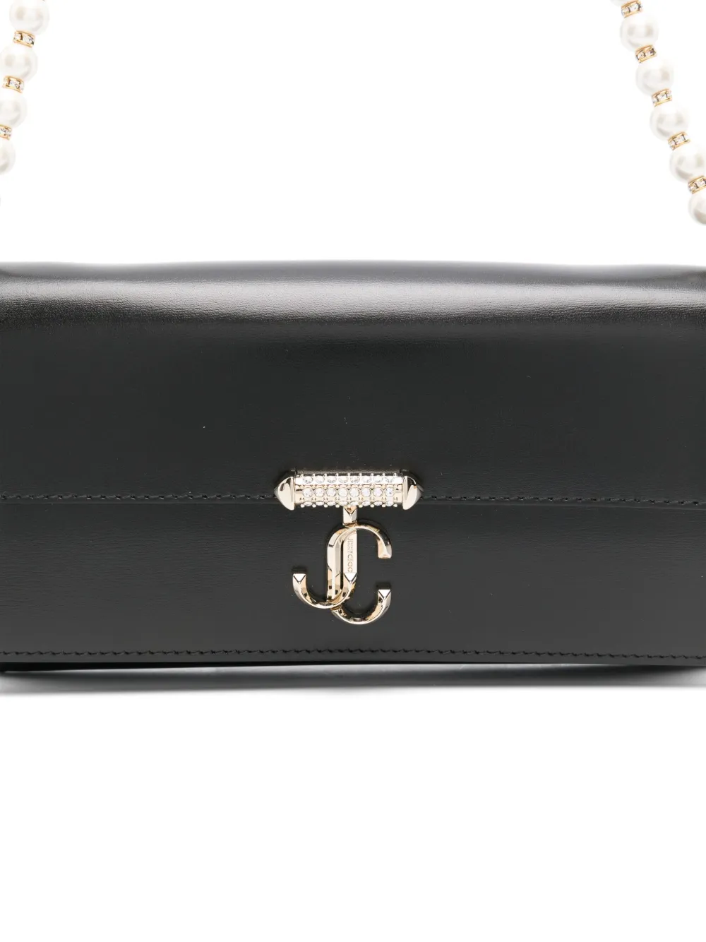 Jimmy Choo Avenue gewatteerde clutch Zwart