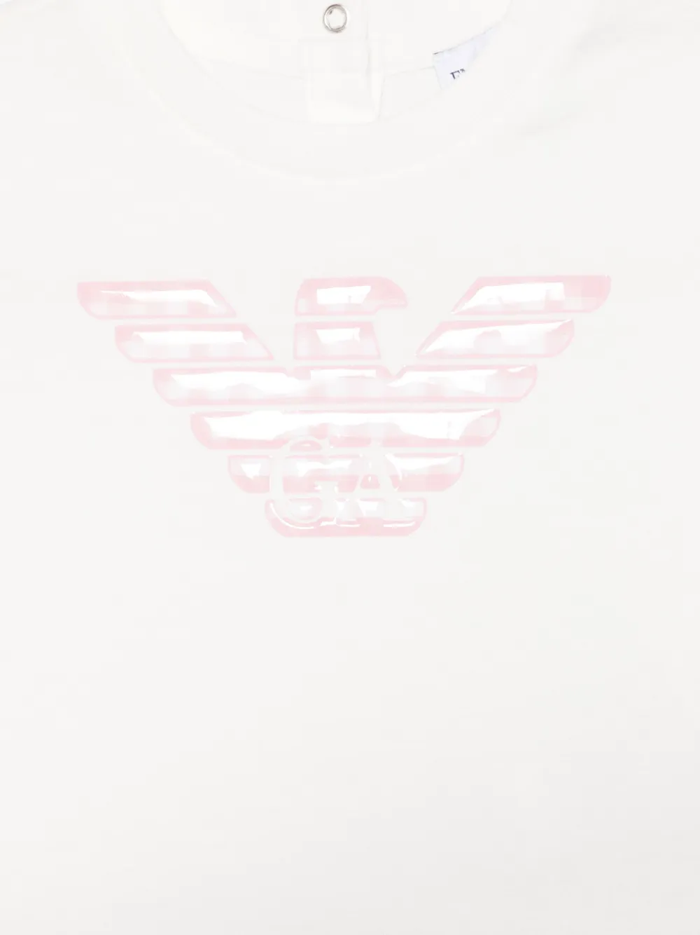 Emporio Armani Kids T-shirt met logopatch Wit