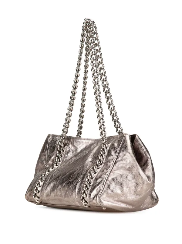 CHANEL Pre-Owned 2008-2009 Medium Metallic Calfskin Modern