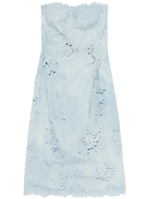 Ermanno Scervino vestido midi con aplique floral