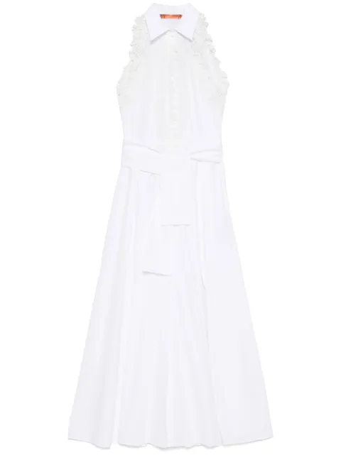 Ermanno Scervino vestido largo con detalle de encaje floral