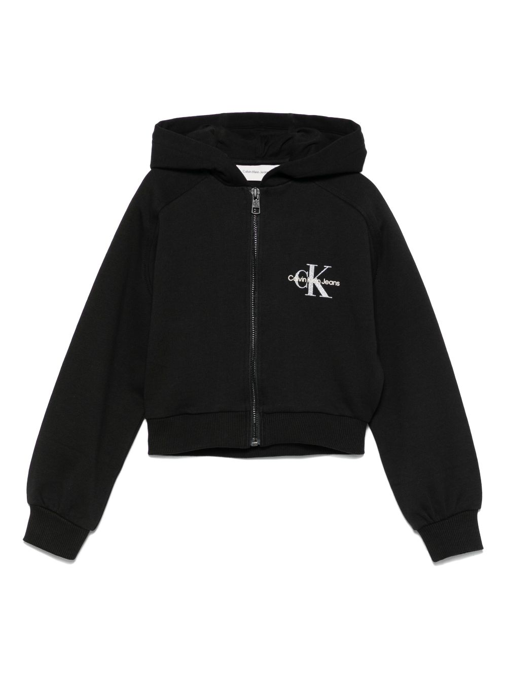 Calvin Klein Kids Hoodie met logoprint Zwart