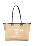 CHANEL Pre-Owned 1998-2010 Small Canvas Deauville tote bag - Brown