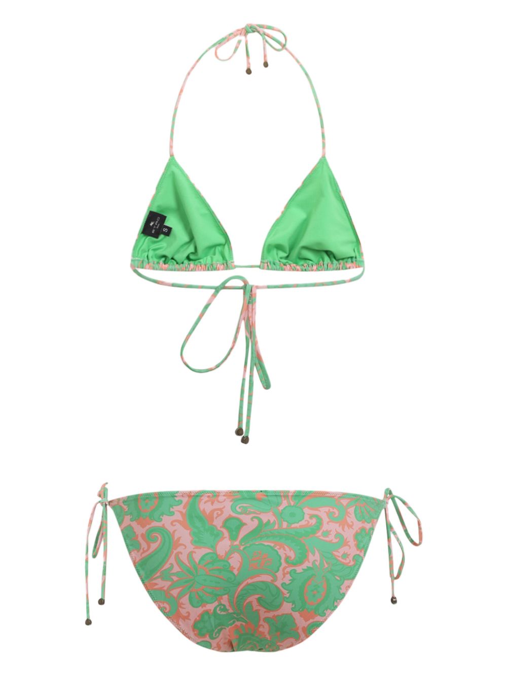 ETRO paisley-print bikini - Groen