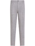 ETRO linen trousers - Brown