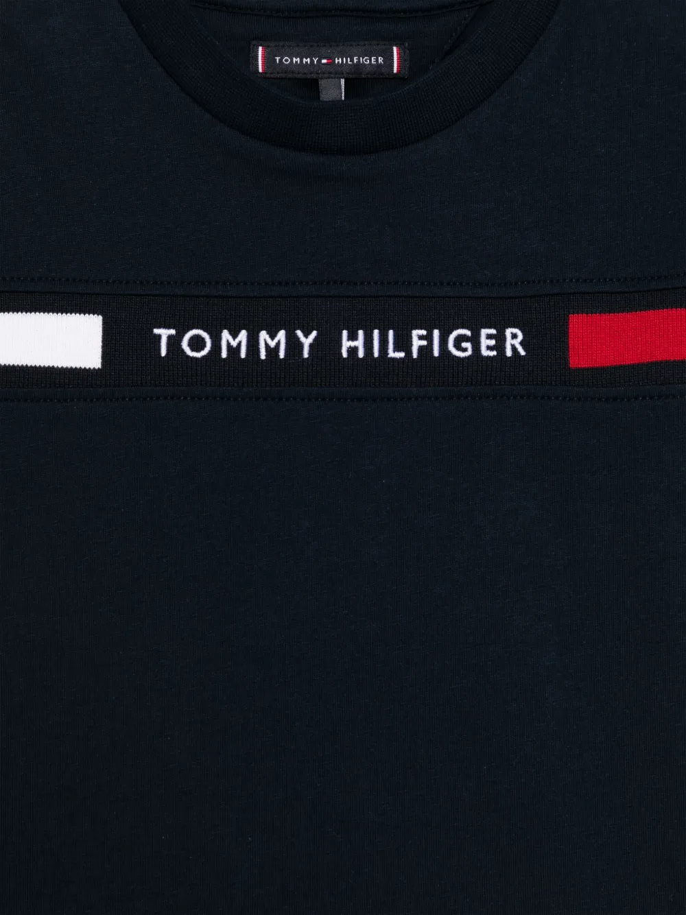 Tommy Hilfiger Junior T-shirt met geborduurd logo Blauw