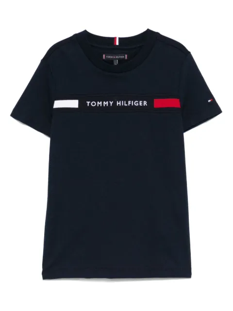 Tommy Hilfiger Junior logo-embroidered T-shirt