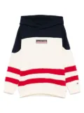 Tommy Hilfiger Junior logo-patch hoodie - Neutrals