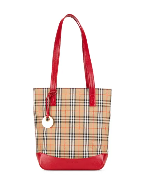 Burberry Pre-Owned bolsa de hombro Haymarket Check Canvas 2000-2017