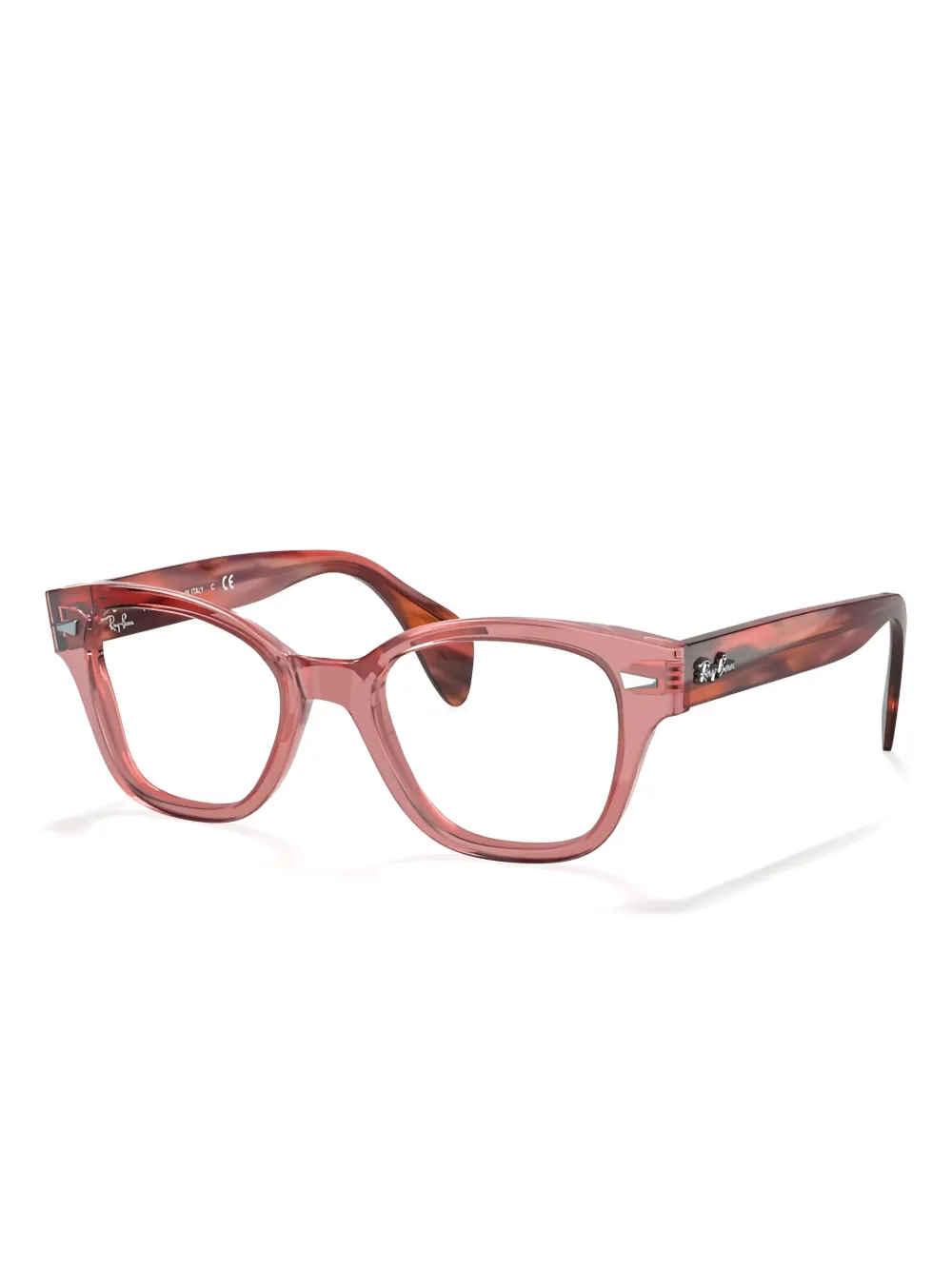 Ray-Ban square-frame glasses | Pink | Image 1