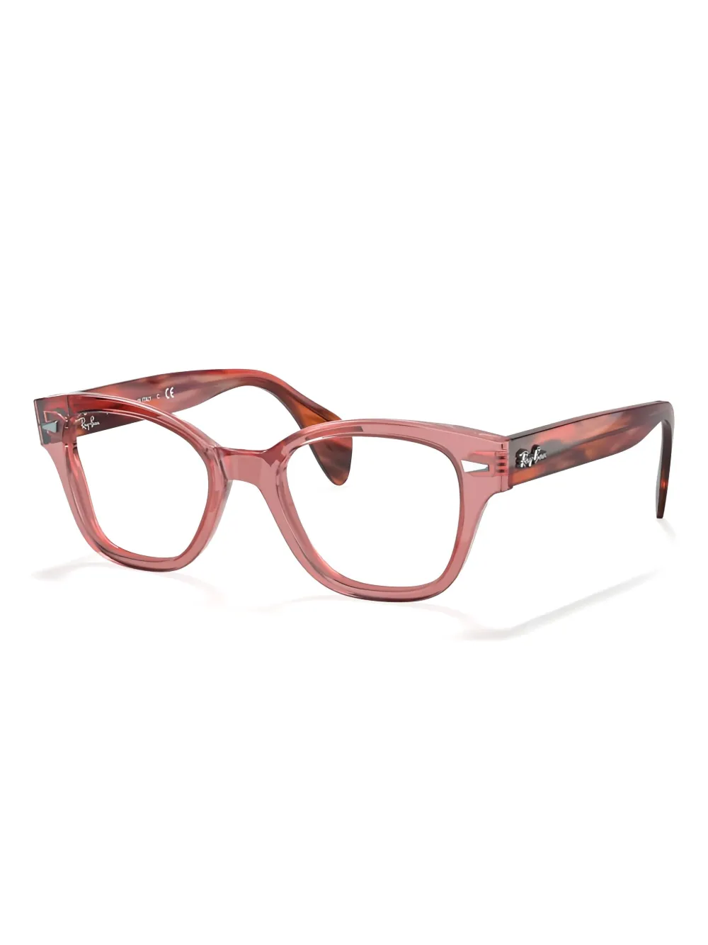 Ray-Ban square-frame glasses - Roze