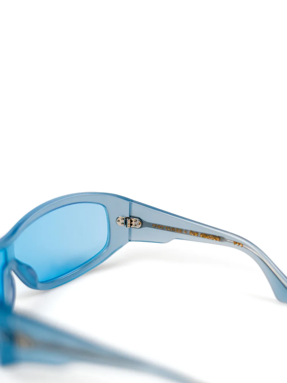 Port Tanger Zonnebril met oversized montuur Blauw