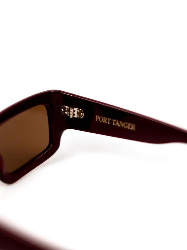Port Tanger スクエアフレーム サングラス | レッド | FARFETCH JP