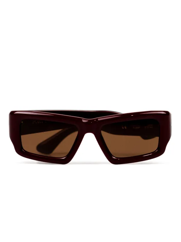 【極美品】PORT TANGER ブラウン サングラス ケース付き PORT TANGER PT-6503 MYRRH GAMBIA Sunglasses（サングラス