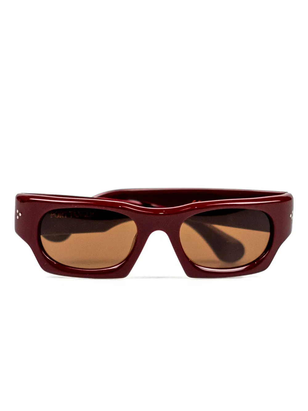 Port Tanger Zonnebril met vierkant montuur Rood