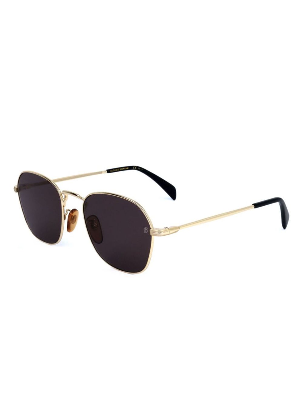 Eyewear by David Beckham Zonnebril met geometrisch montuur - Goud