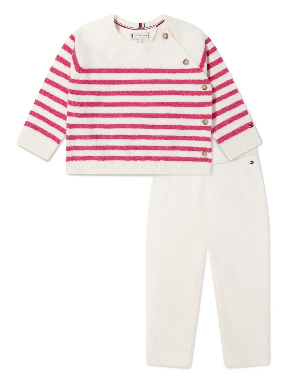 Tommy Hilfiger Junior Gebreide broeken set Wit