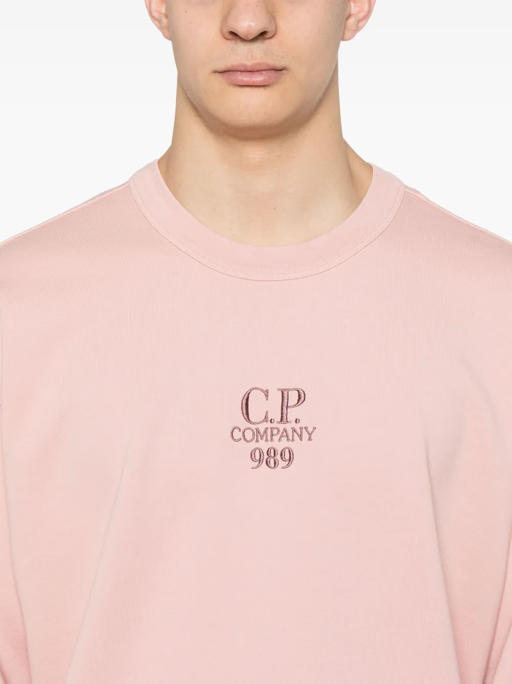 C.P. Company Diagonal Fleece sweater Roze