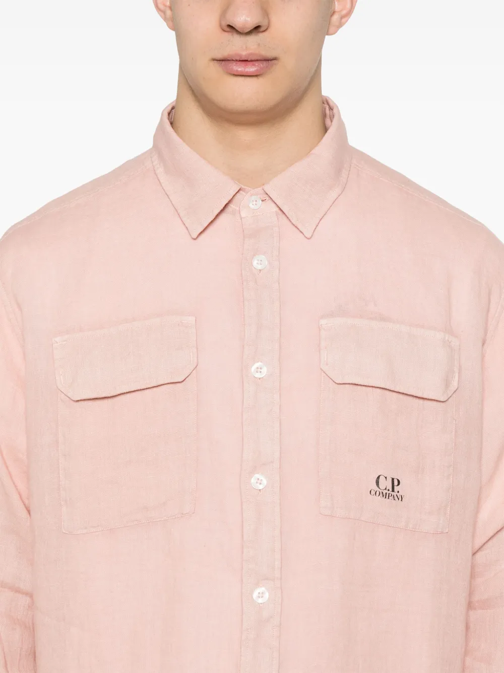 C.P. Company Linnen overhemd Roze