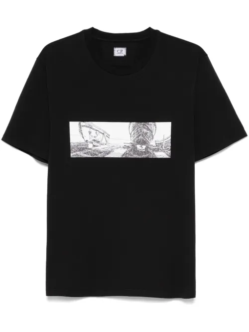 T-shirt à imprimé graphique - C.P. Company - Modalova