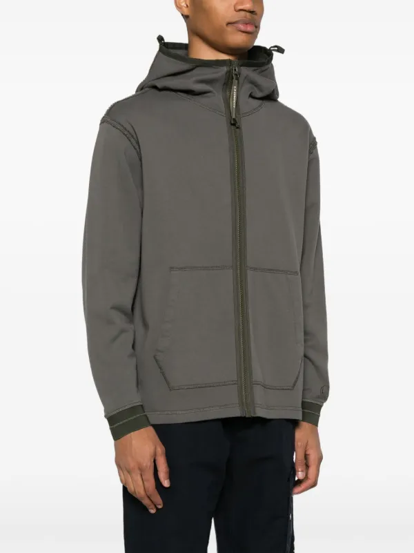 C.P. Company Diagonal Fleece Hoodie | Grey | FARFETCH