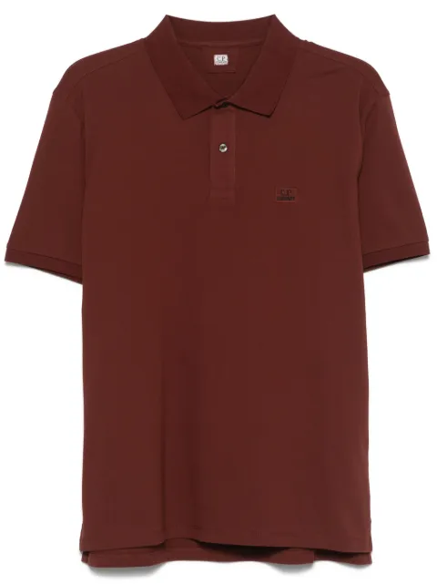 C.P. Company logo-patch polo shirt    