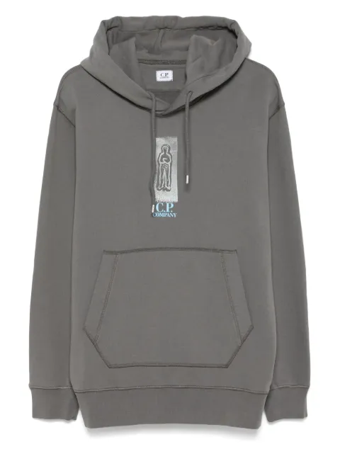 C.P. Company hoodie de tela polar en algodón