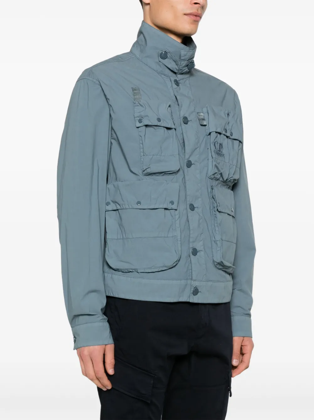 Shop C.p. Company 50 Fili Jacket In Blau