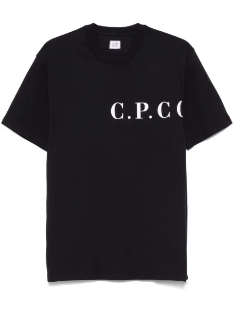 C.P. Company playera con logo estampado