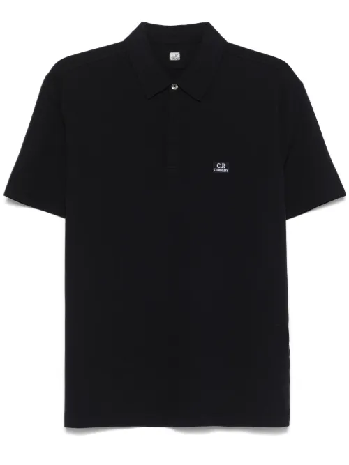 Polo à patch logo - C.P. Company - Modalova