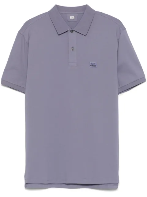 C.P. Company logo-patch polo shirt    