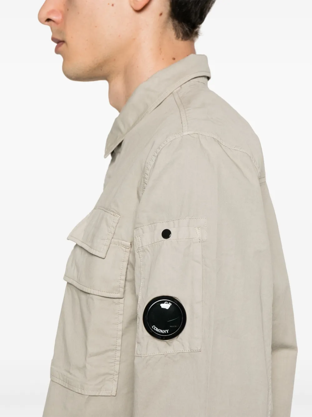 C.P. Company Gabardine overhemd Grijs