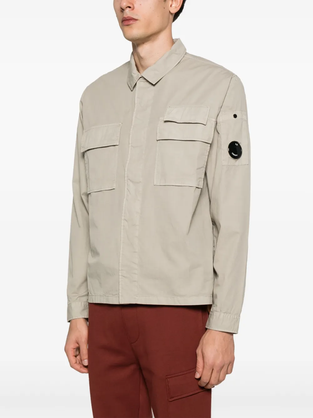 C.P. Company Gabardine overhemd Grijs