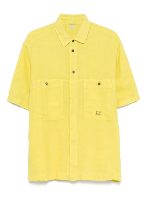 C.P. Company linen short-sleeve shirt