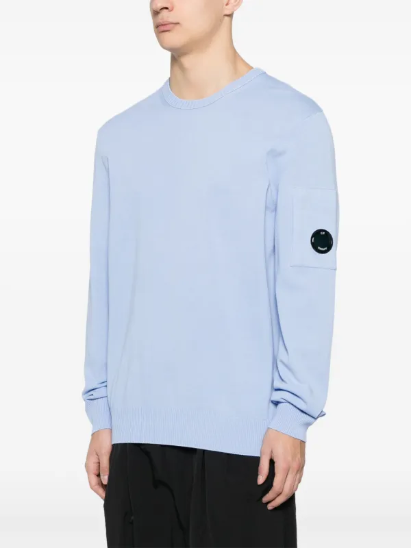 C.P. COMPANY レンズ ニット C.P. Company レンズディテール セーター | ブルー | FARFETCH JP
