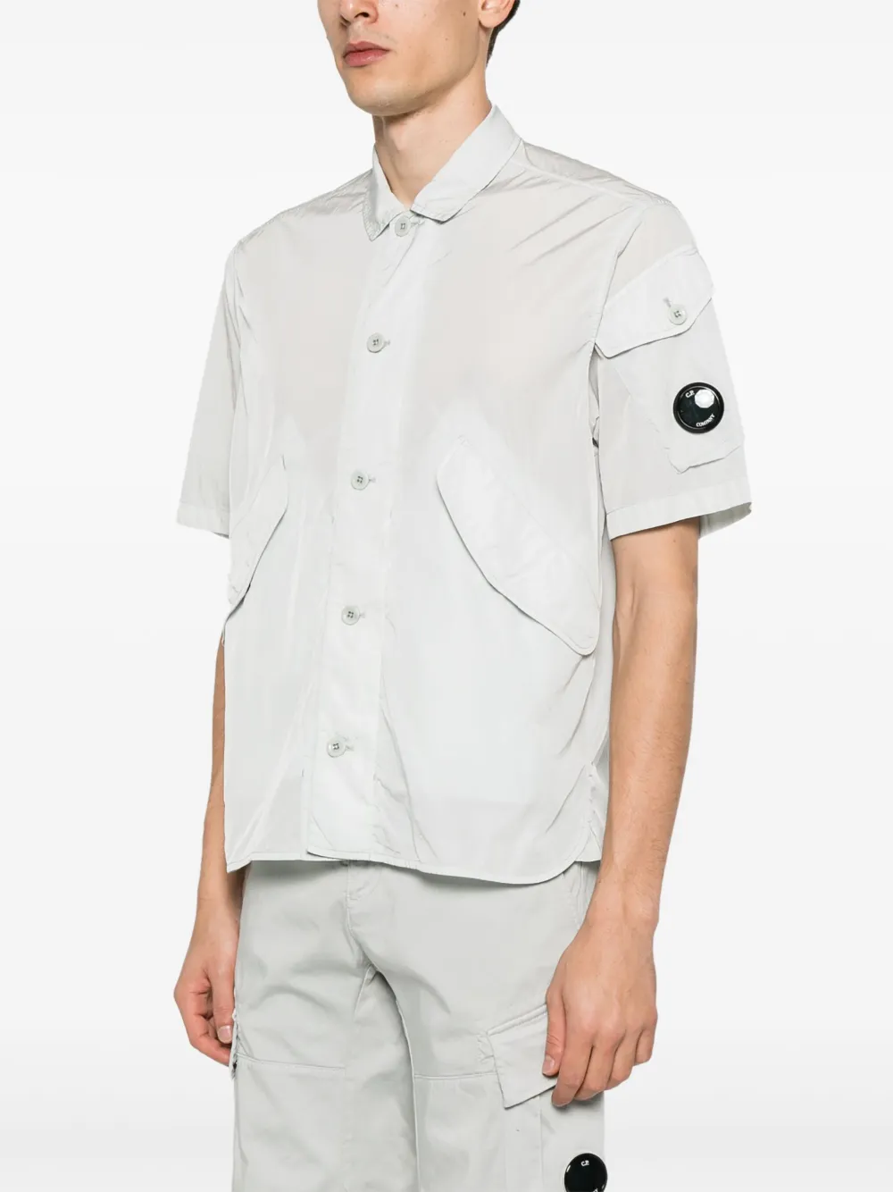 C.P. Company Shirtjack met lens-detail Blauw