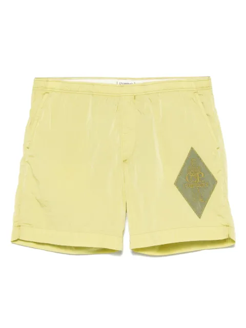 C.P. Company Badeshorts mit Logo-Stickerei