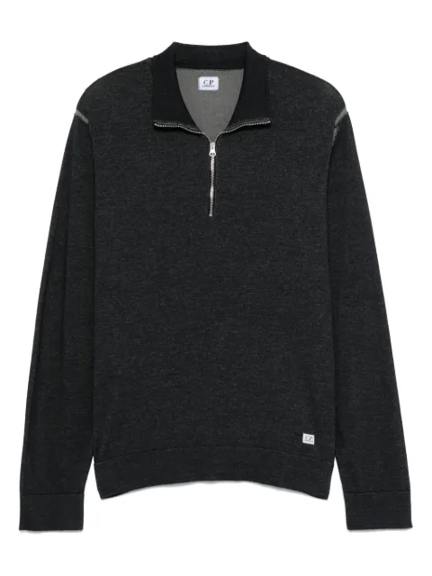 C.P. Company logo-patch pullover