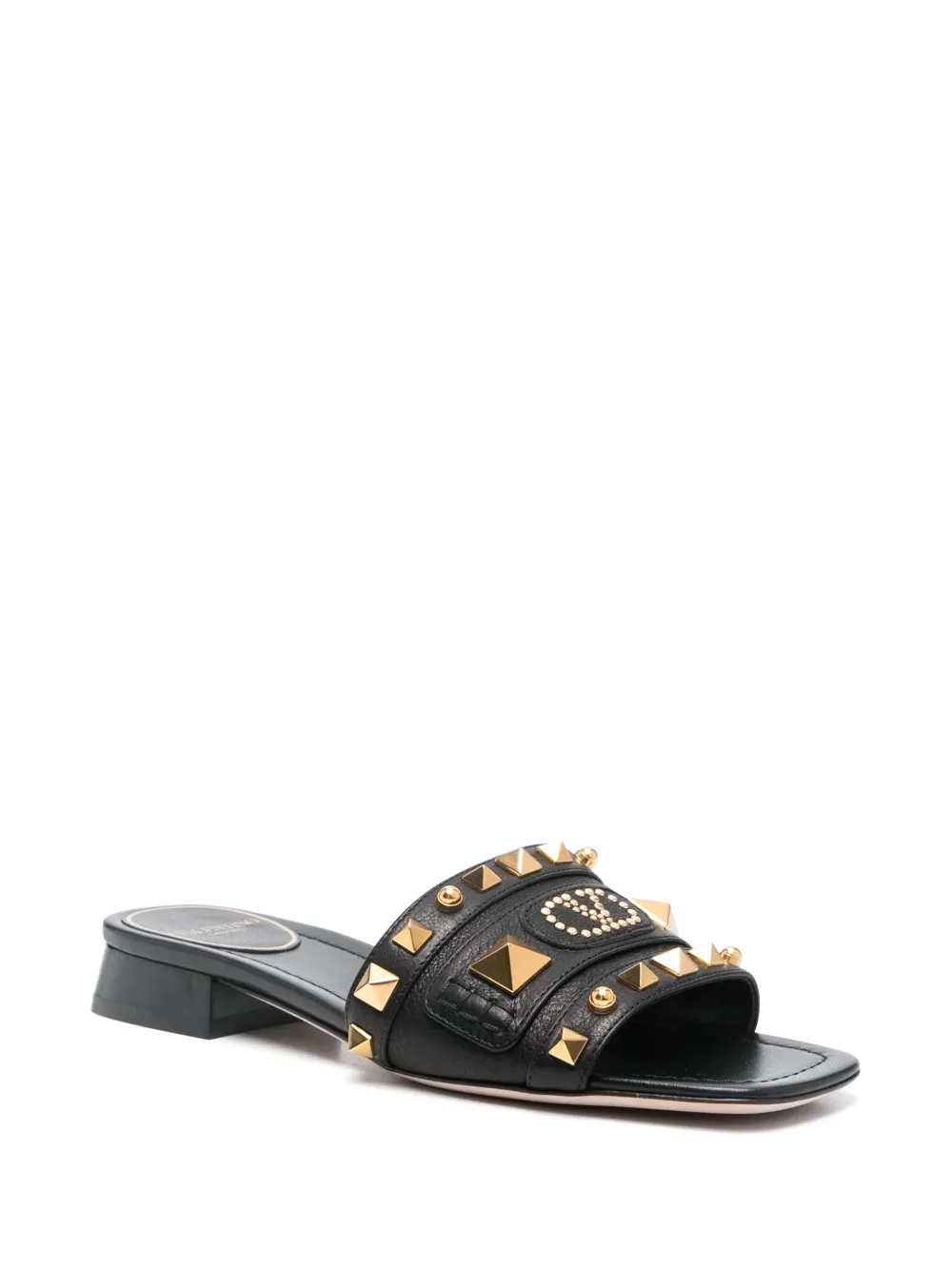 Valentino Garavani Rockstud sandalen - Zwart