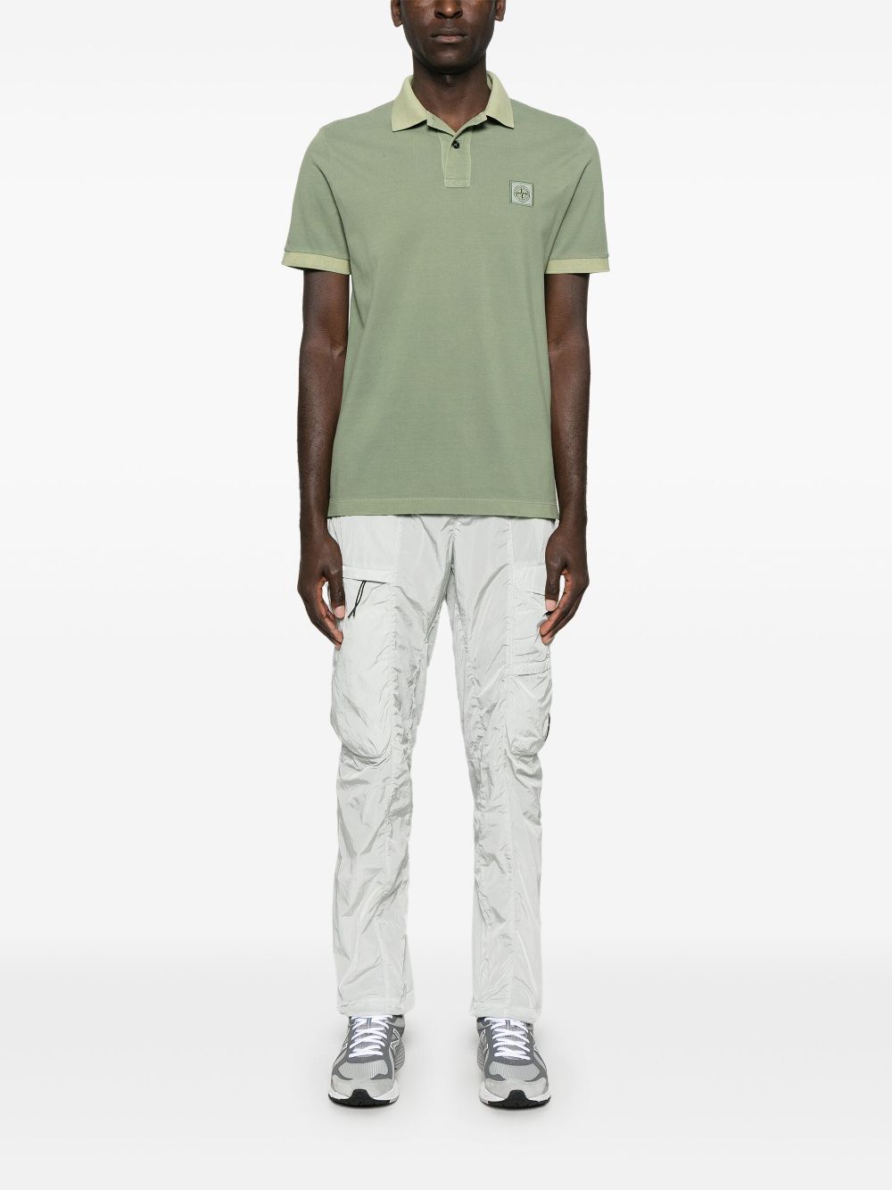 Stone Island Poloshirt met Compass-logopatch - Groen