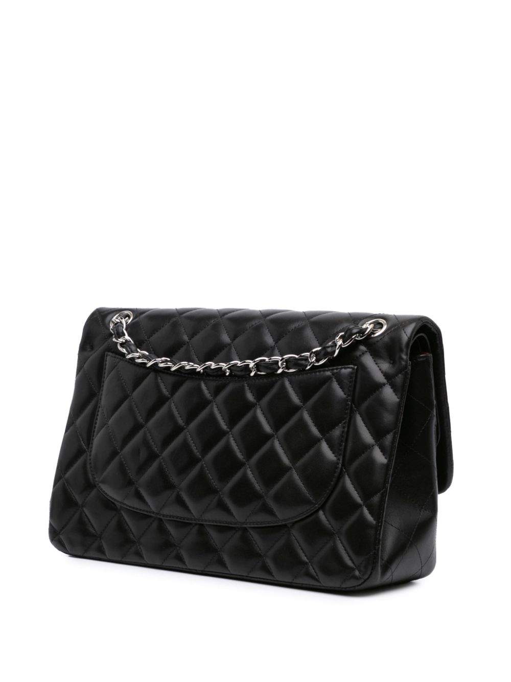 CHANEL Pre-Owned 2011 Jumbo Classic Lambskin Double Flap shoulder bag - Zwart