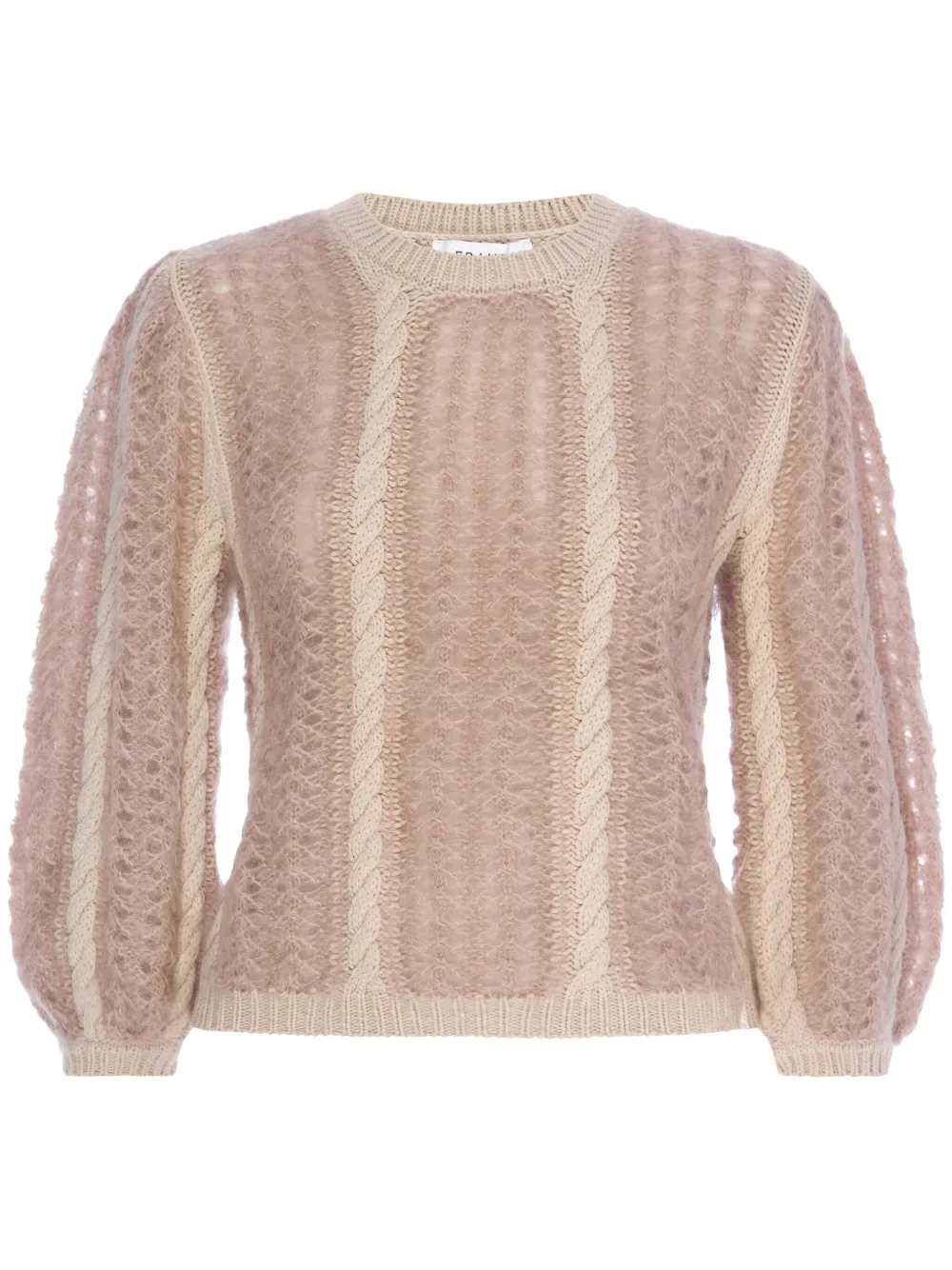 cable-knit jumper