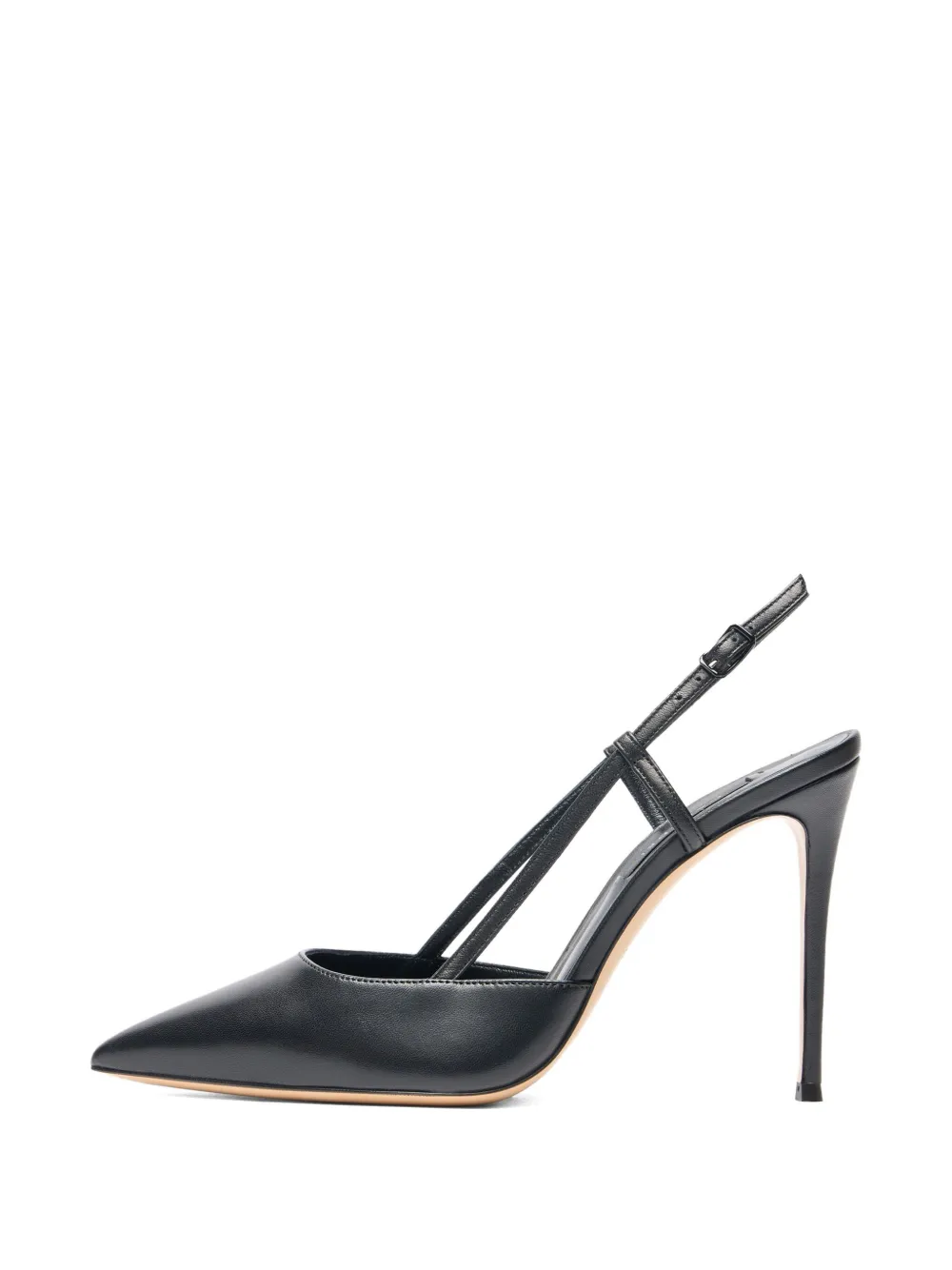 Casadei 100 mm Julia slingback pumps met puntige neus en hak Zwart