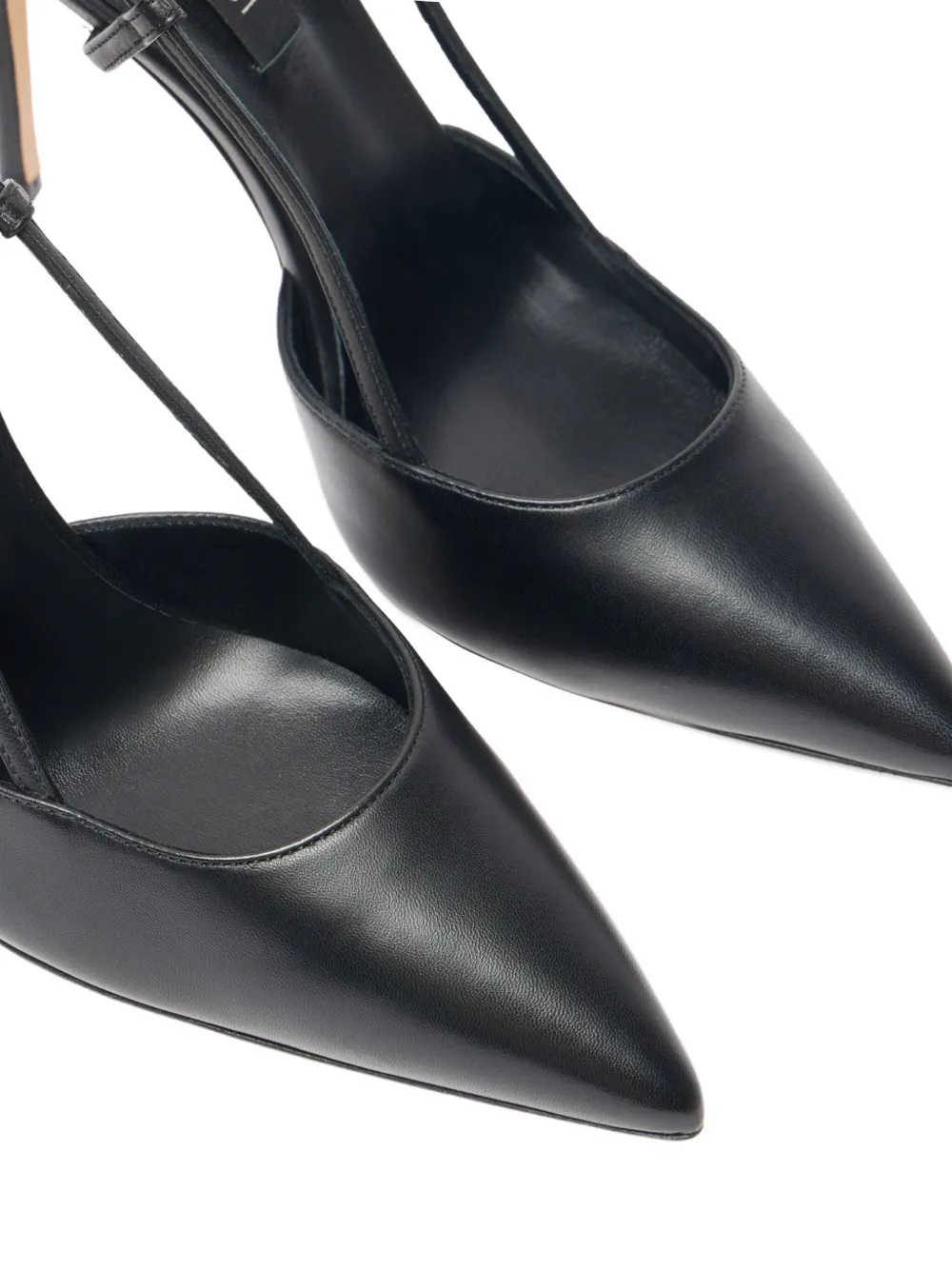 Casadei 100 mm Julia slingback pumps met puntige neus en hak Zwart