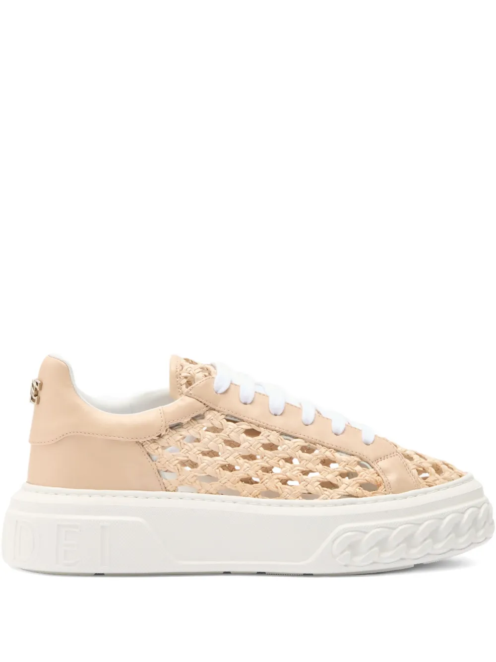 Casadei Versilia Off Road sneakers met plateauzool Beige