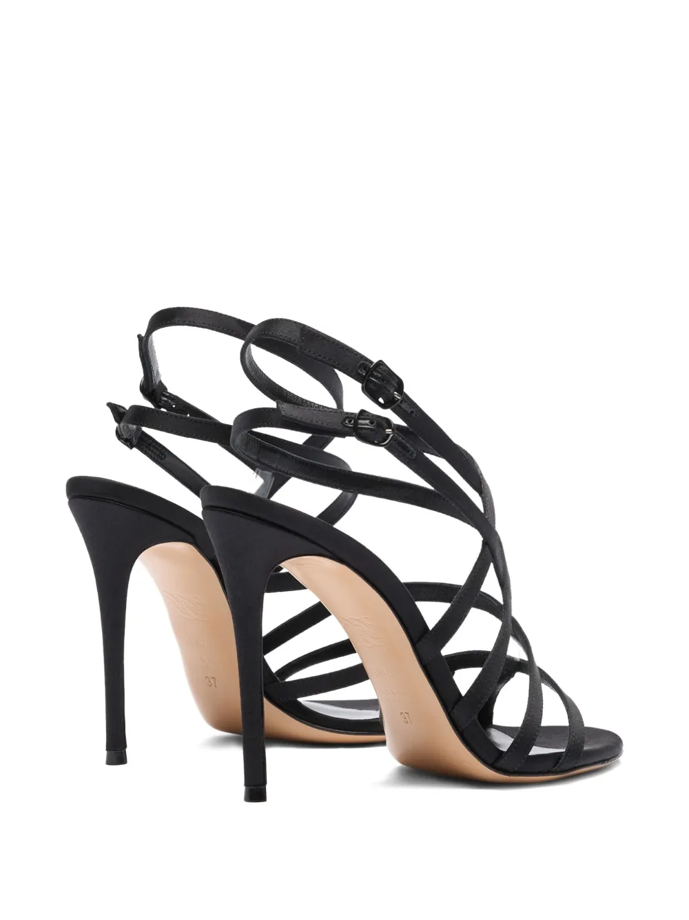 Casadei 100 mm sandalen met bandjes en hak Zwart