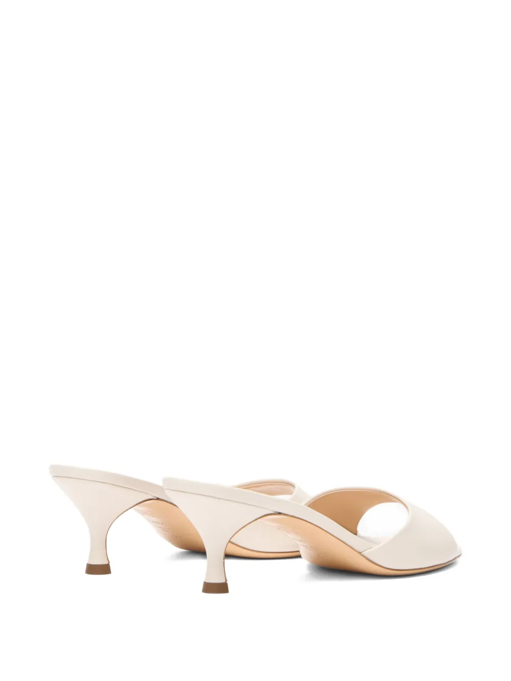Casadei 50 mm muiltjes met open neus Beige